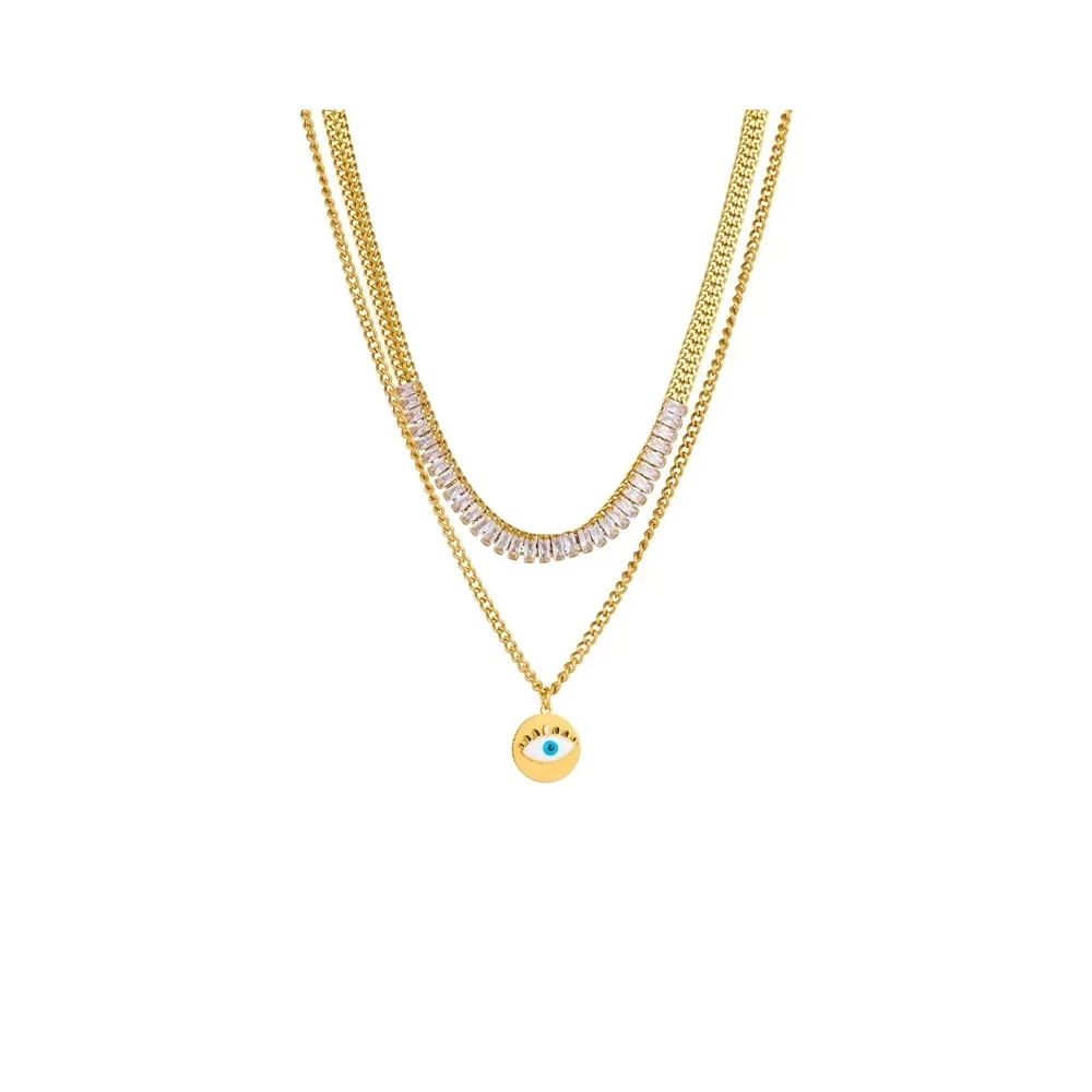 Zircon&Eyes Necklace