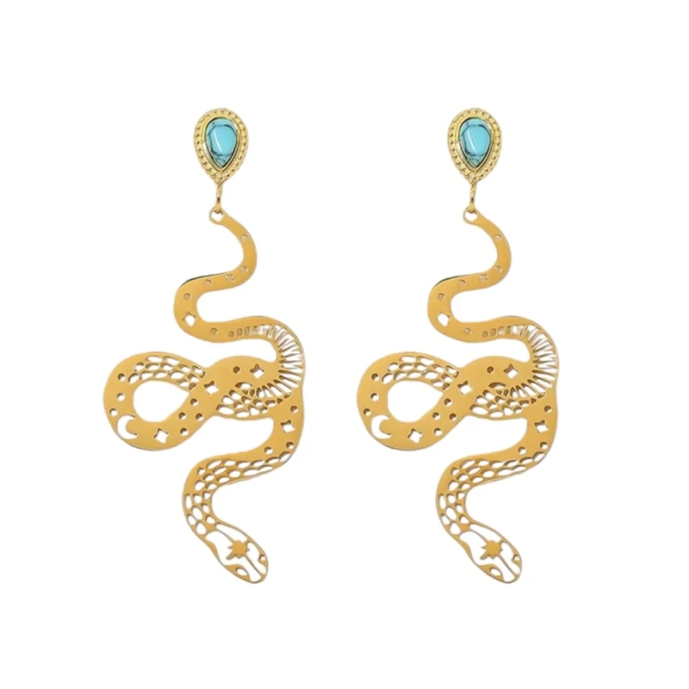 Jess Snake Steel earrings